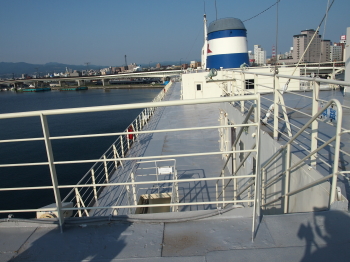 函館市青函連絡船記念館摩周丸 コンパス甲板