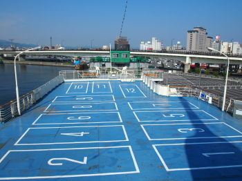 函館市青函連絡船記念館摩周丸 自動車搭載区画